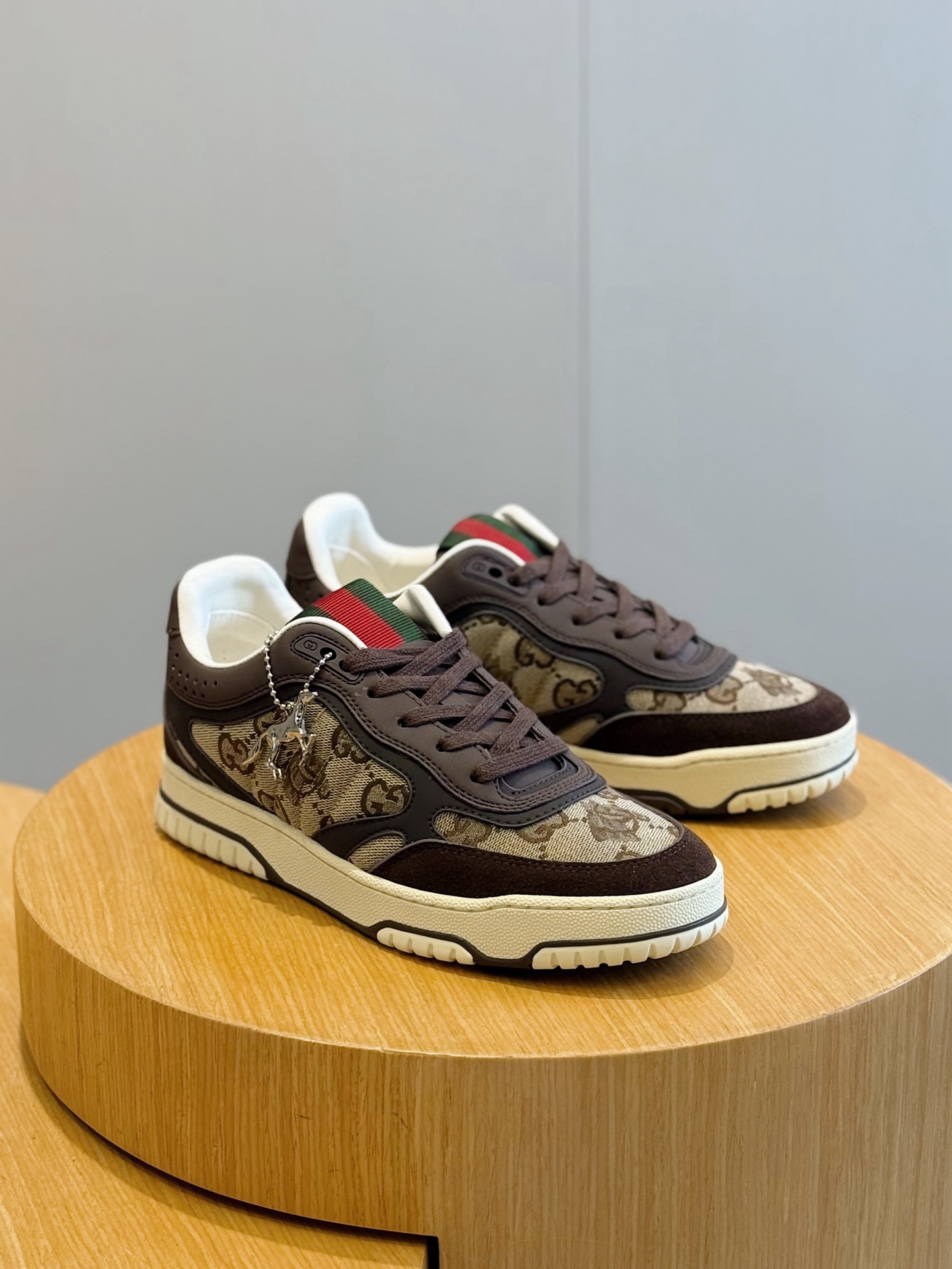 Gucci-Re-Web-Sneakers-Beige-and-Dark-Brown-GG-Canvas-and-Dark-Brown-Leather-35To45