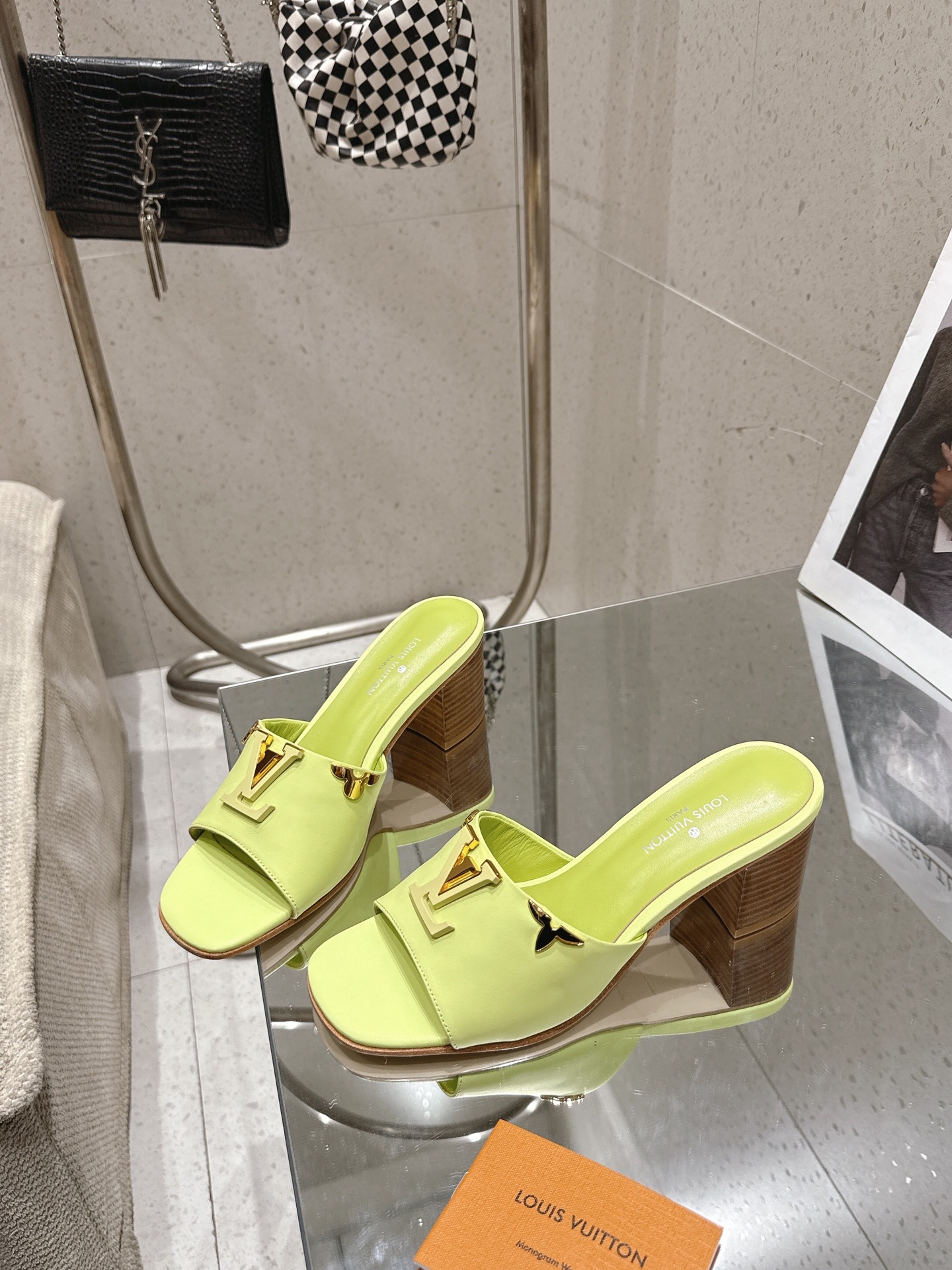 Louis-Vuitton-LV-Mare-Heeled-Mule-Slides-Sandals-Light-Green-Calf-Leather-55MM-35To42