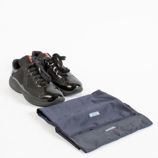 Prada Black American Cup Sneakers - Size 37