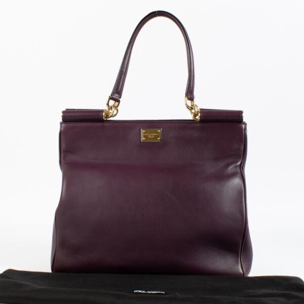 Dolce & Gabbana Purple Leather Bag