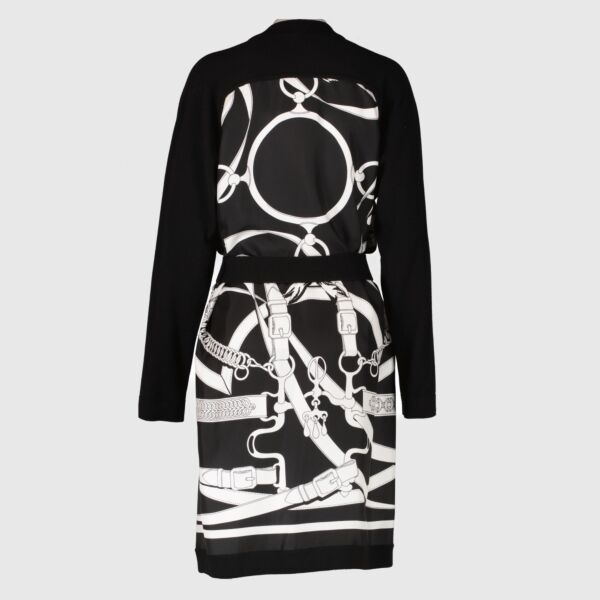 Hermès "Promenade du Matin Remix" Long Twillaine Cardigan - Size FR34