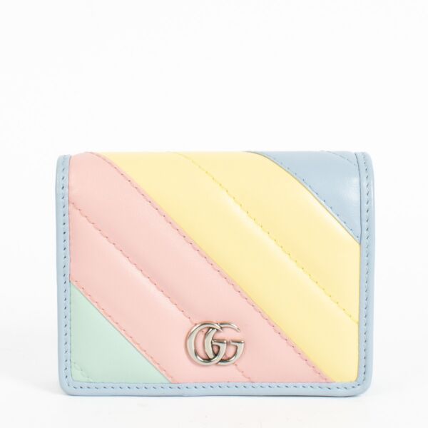 Authentic pre-loved Gucci x Disney GG Marmont Small Wallet on Replica Shoes 