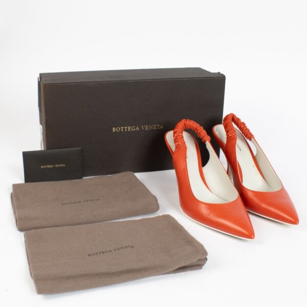 Bottega Veneta Red Poppy Slingbacks - Size 37 1/2