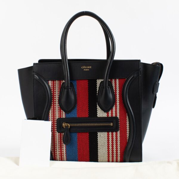 Céline Multicolor Micro Luggage Top Handle Bag