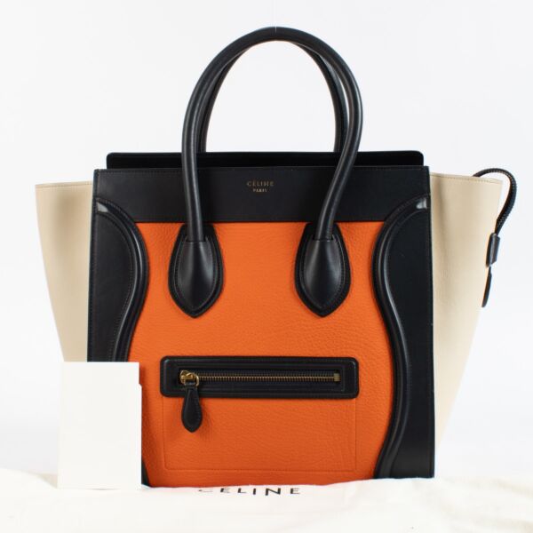 Celine Tri-Color Mini Luggage Bag