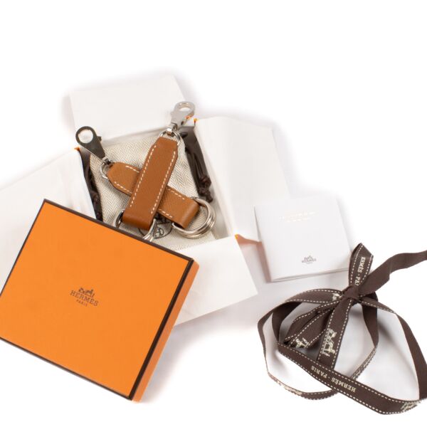 Hermès Gold Epsom Attaché Soie Strap Extenders