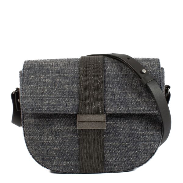 Brunello Cucinelli Denim Crossbody Bag