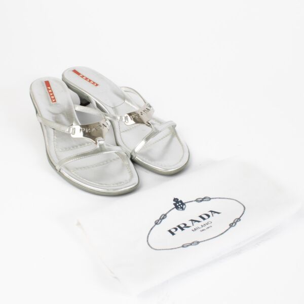 Prada Silver Heels - size 37,5