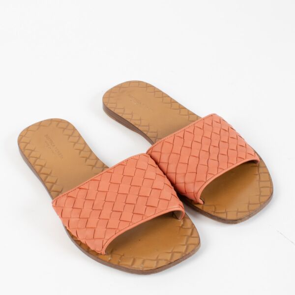 Bottega Veneta Pink Slides - Size 37