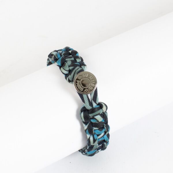 Authentic preloved Hermès Kid Silk Braided Bracelet on Replica Shoes 