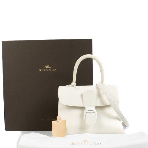 Delvaux Ivory Box Calf Brillant MM