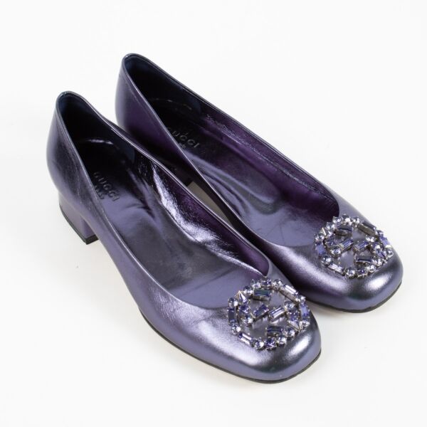 Gucci Purple Flats - Size 37