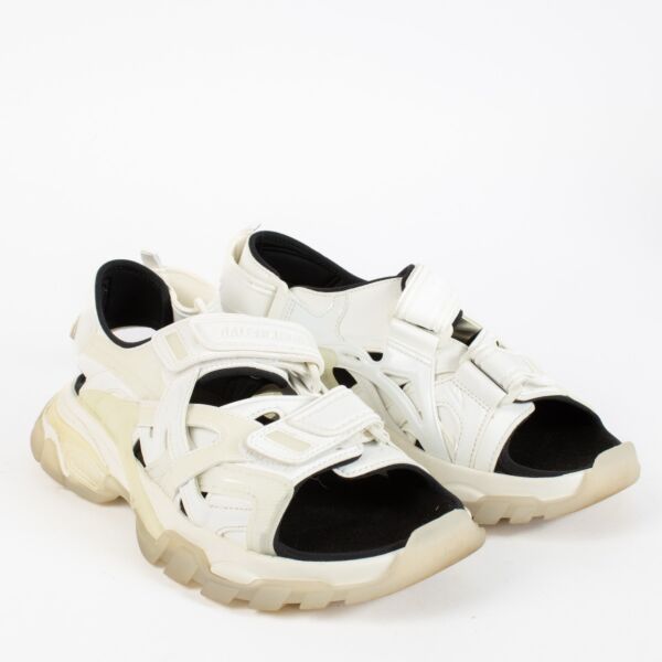 Balenciaga White Track Sandals - Size 41