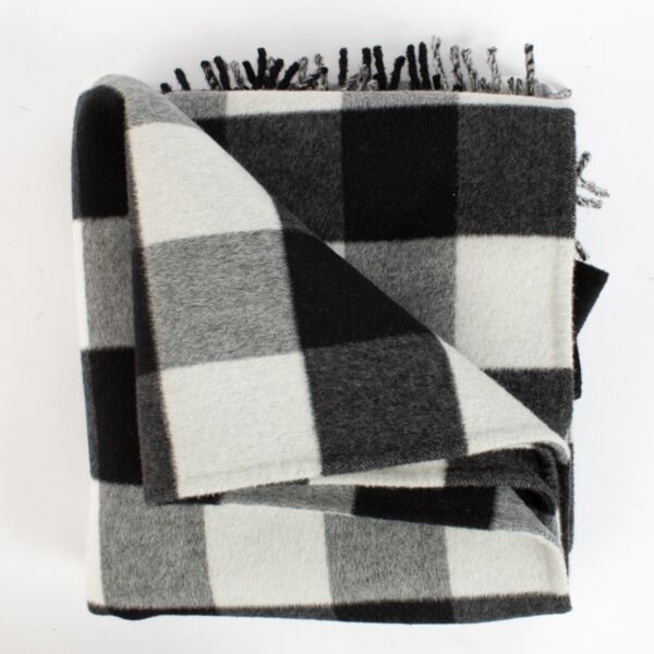 Authentic Preloved Christian Dior Check'n'Dior Scarf Vest Grey White - Size L on Replica Shoes 