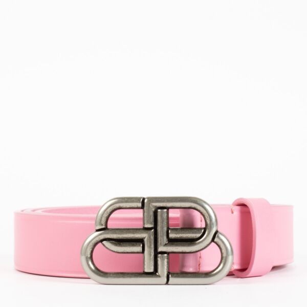 Authentic second hand Balenciaga Pink BB Belt-Size 105 on labellov.com
