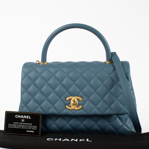 Chanel Denim Blue Large Coco Handle Bag