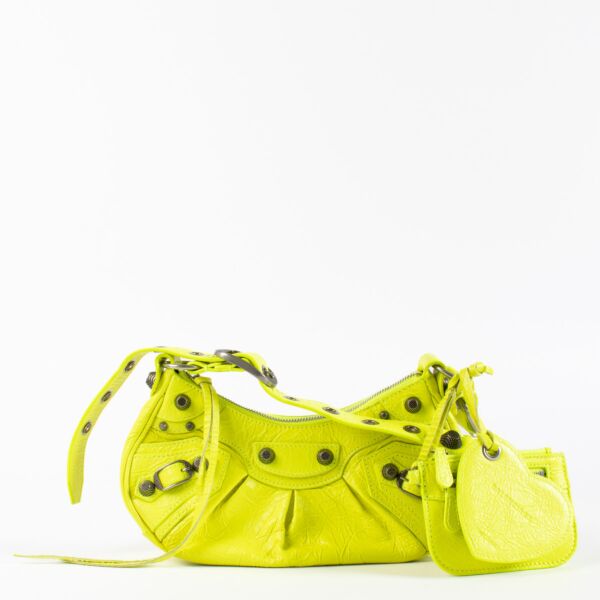 Balenciaga Fluo Yellow Cagole XS Bag aan de beste prijs
