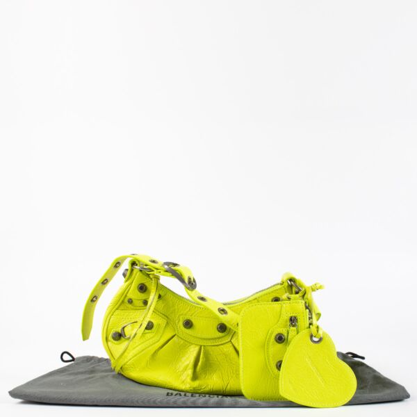 Balenciaga Fluo Yellow Cagole XS Bag
