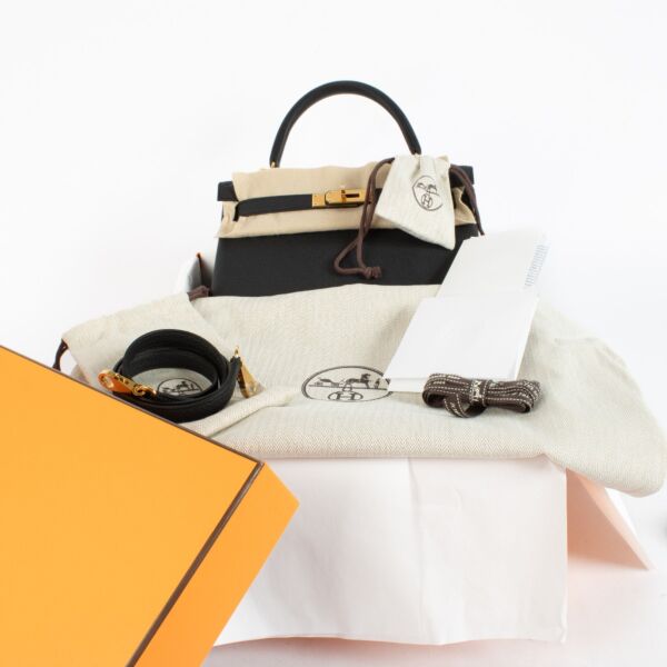 Hermès Kelly 28 Black Togo GHW