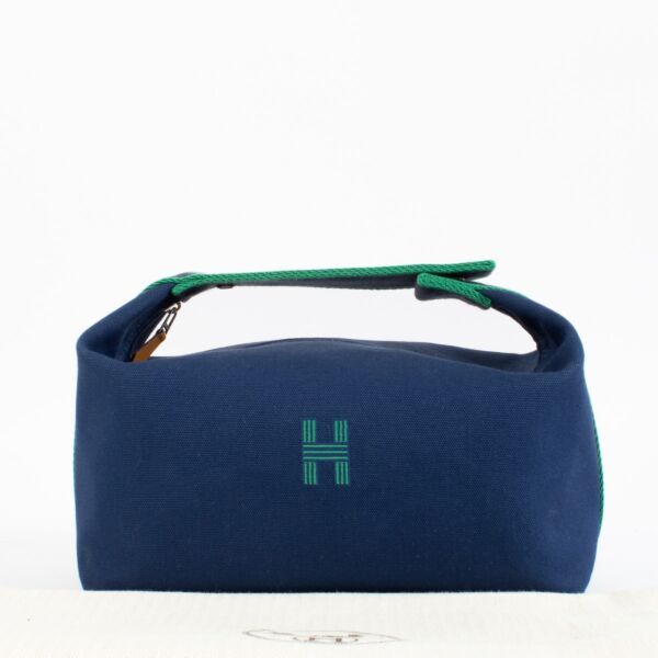 Hermès Bride-a-Brac Marine Blue Large Case