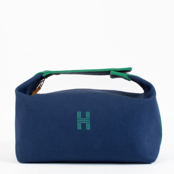 Hermès Bride-a-Brac Marine Blue Large Case