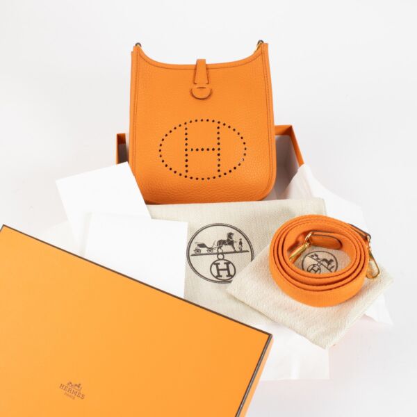 Hermès Evelyne 16 Orange Clemence GHW