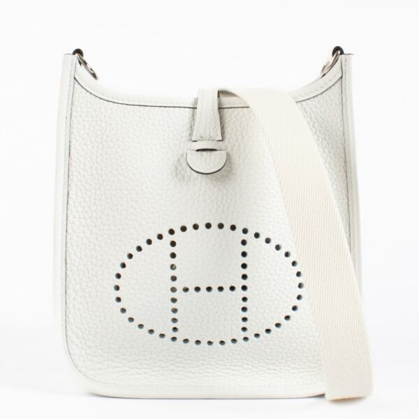 Hermès Evelyne 16 New White Clemence PHW