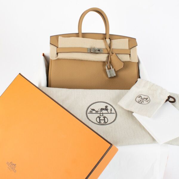 Hermès Birkin 25 Biscuit Togo PHW