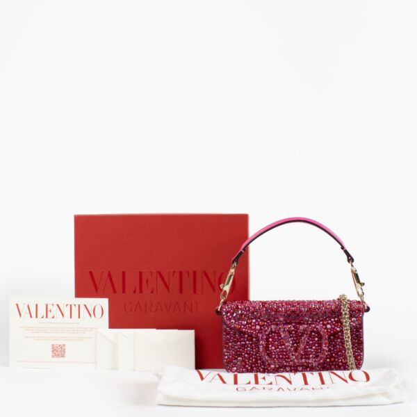 Valentino Garavani Pink Crystal Loco Bag