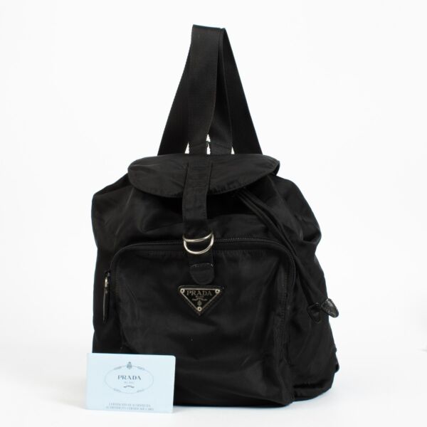 Prada Black Nylon Backpack