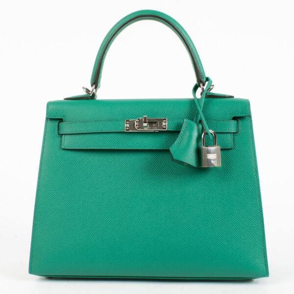 Hermès Kelly 25 Epsom Vert Jade PHW
