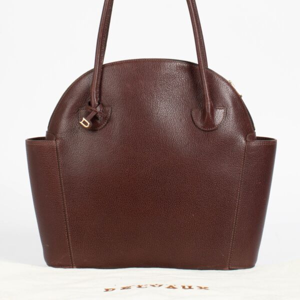 Delvaux Burgundy Mousson Bag