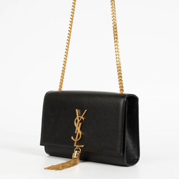 Saint Laurent Black Kate Tassel Small Crossbody Bag